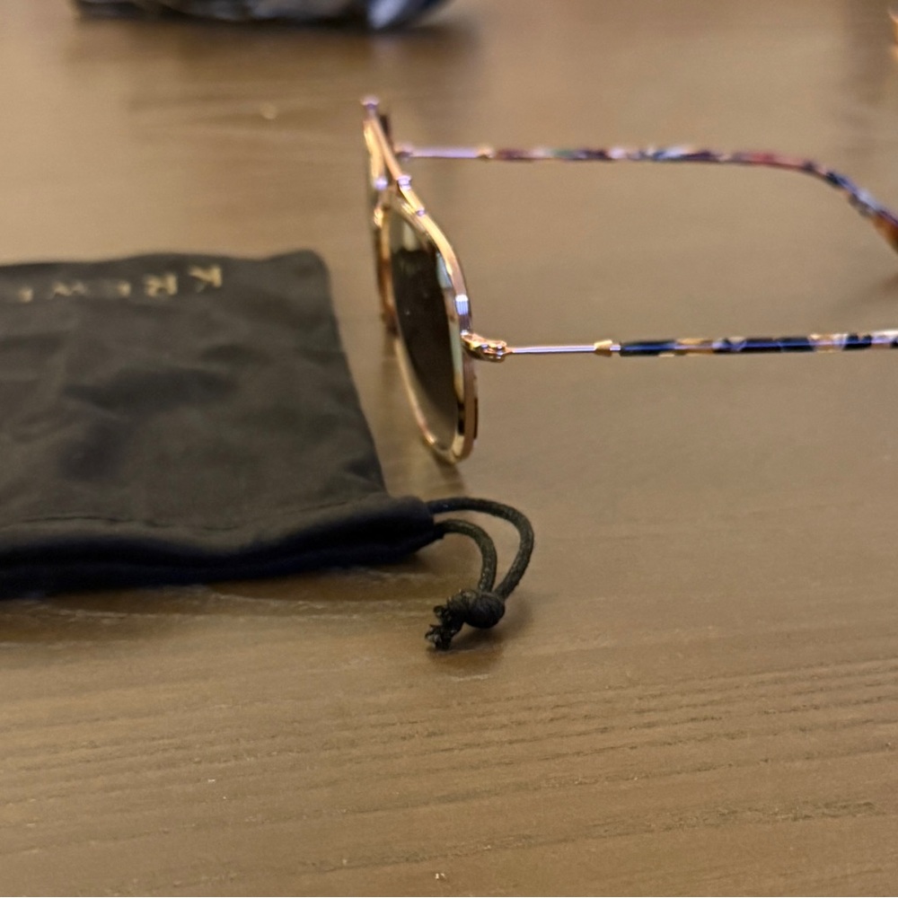 KREWE Breton Sunglasses with Gold Detail - Picture 4 of 6